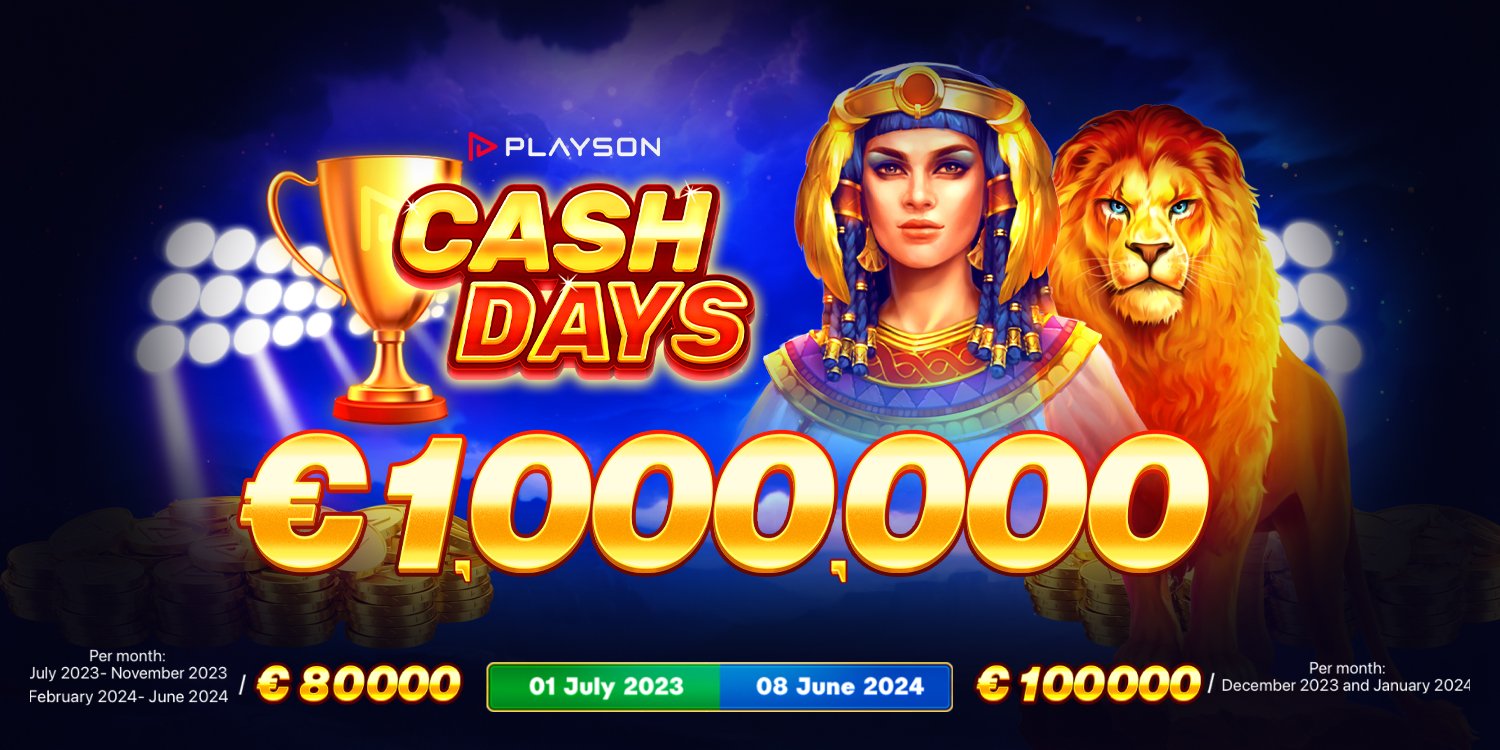 CashDays di Playson €1,000,000 di montepremi 